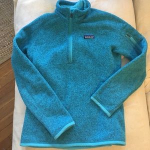 LIKE NEW! Patagonia teal better sweater!